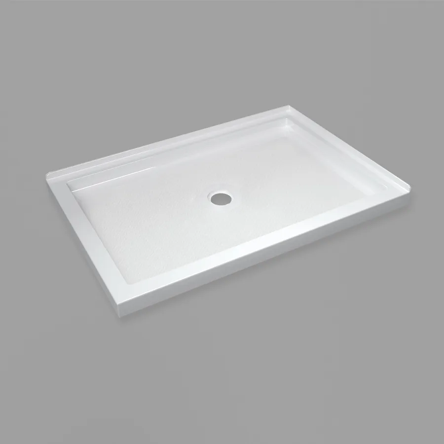 BASE 4836DT-FL(48"Lx36"Wx2-1/2"H)Double Threshold-Front/Left finish Center drain