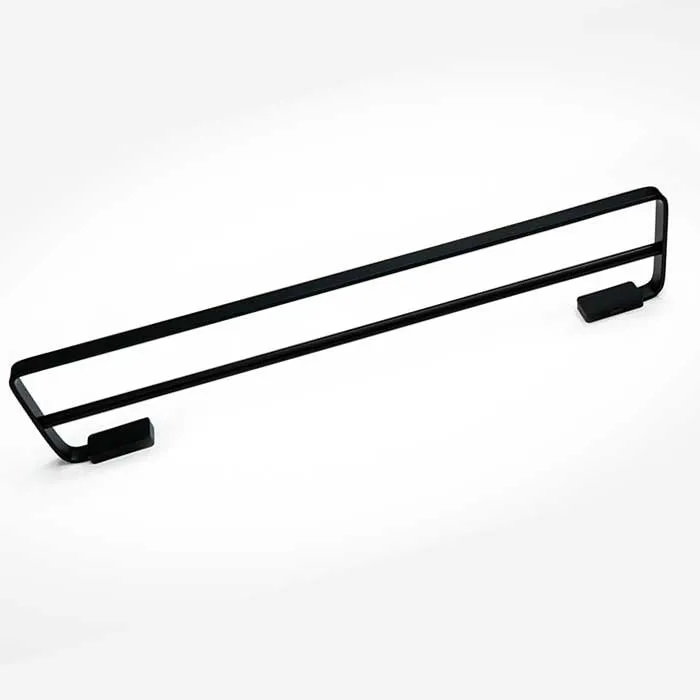 Double Towel Bar - Matte Black