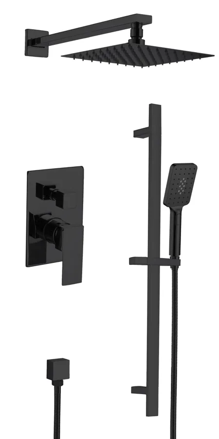 Matte Black Rain Shower