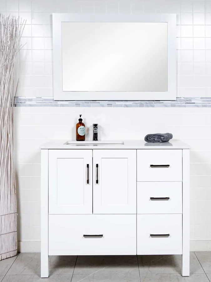 41 inch Vanity with Left Offset Sink - Style 2441