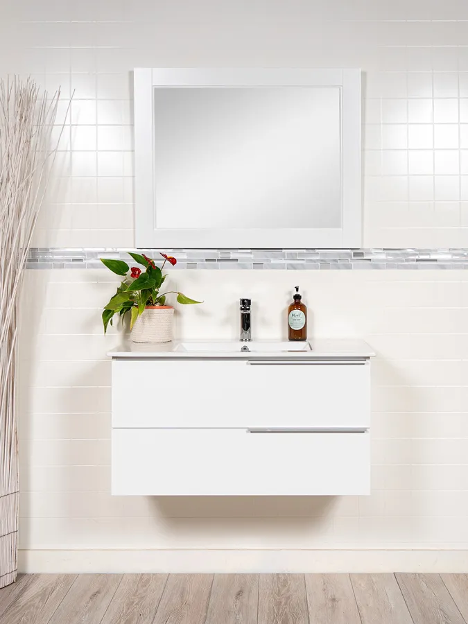36 inch Floating Vanity with Ceramic Sink - Style 1136