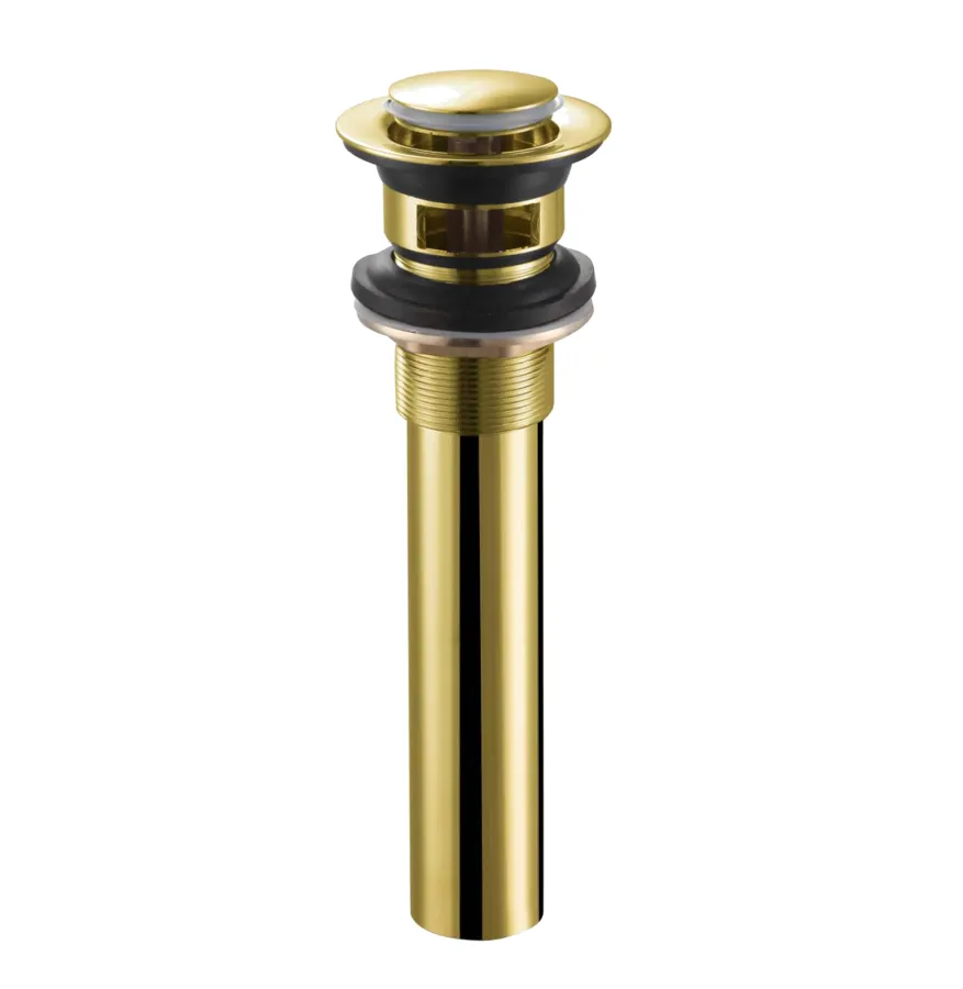 D104-BRUSH GOLD-Pop-up Drain