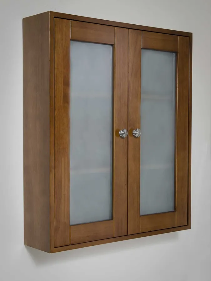 Bathroom Wall Cabinet with Frosted Doors - 4101