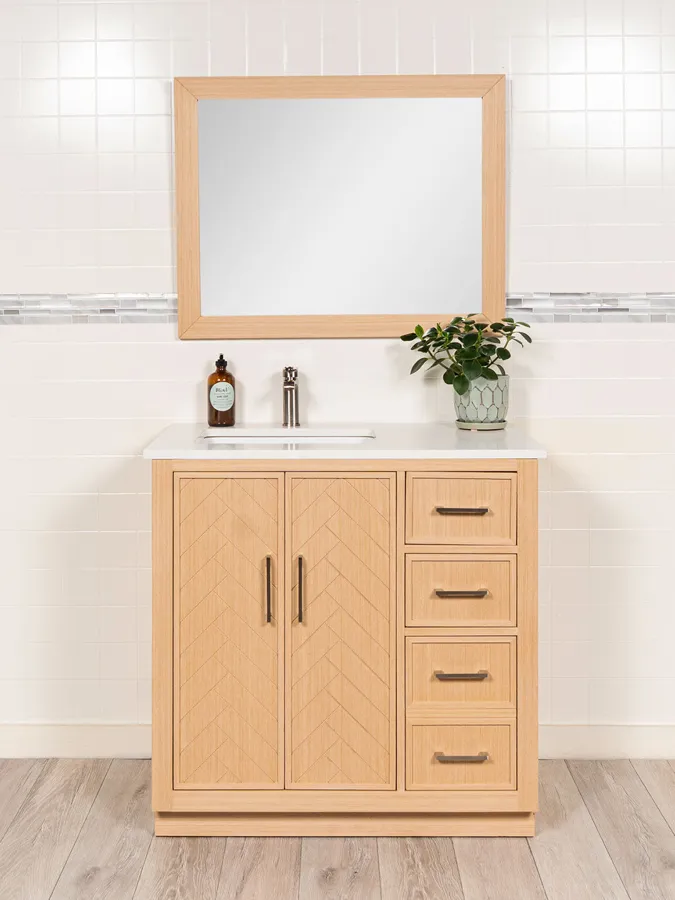 36 inch Vanity with Herringbone Design - Style 5636