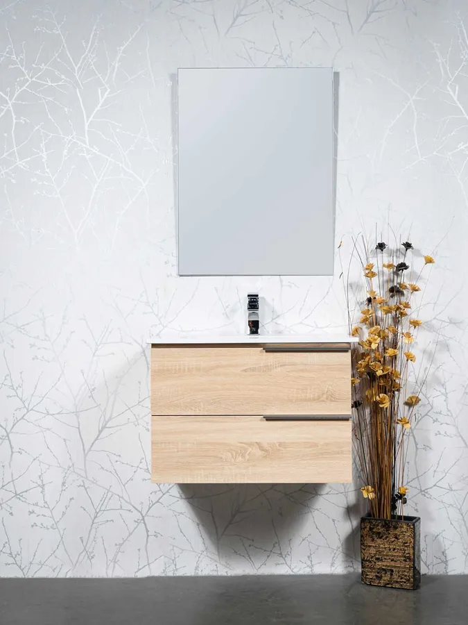 24 inch Floating Vanity with Ceramic Sink - Style 1824