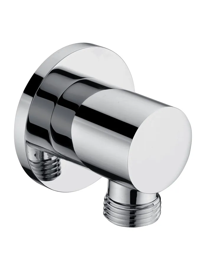 Round Wall Union for Handheld Shower – Chrome