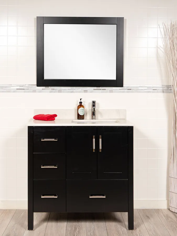 36 inch Vanity - Style 2436 (Sink Right)