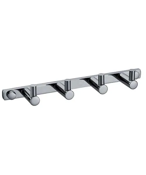 Bar with 4 Robe Hooks