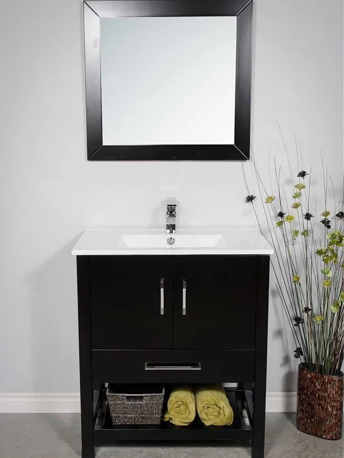 32 inch Black Vanity - Style 6032