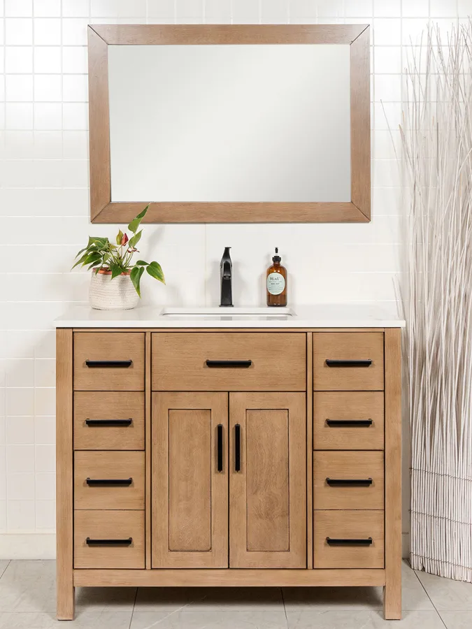 42 inch White Oak Vanity - Style 7542