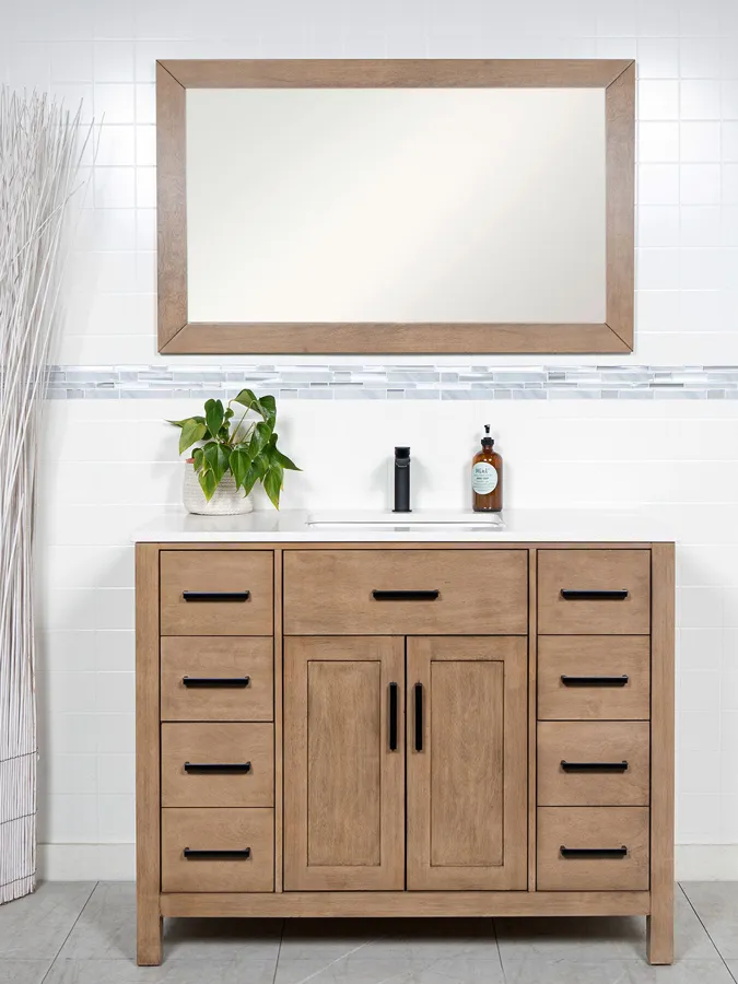 45 inch White Oak Vanity - Style 7545