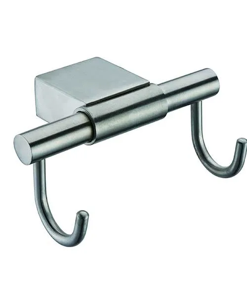 Large Double Robe Hook – Polished Chrome
