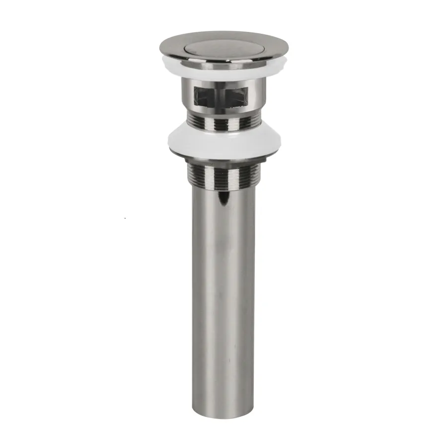 D104-BRUSH NICKEL-Pop-up Drain