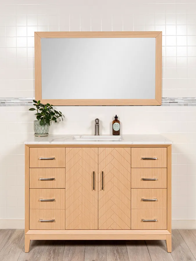48 inch Vanity with Herringbone Design - Style 5848