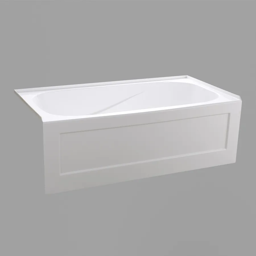 TUB BWS6032R (60"Lx32"Wx21-1/14"H) w/ Armrest Alcove Tub Right Hand Drain