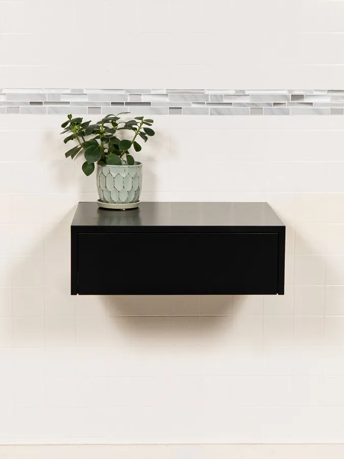 24 inch Wall Mounted Make-Up Table with Drawer