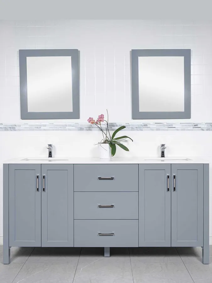 72 inch Vanity with Two Sink - Style 9173