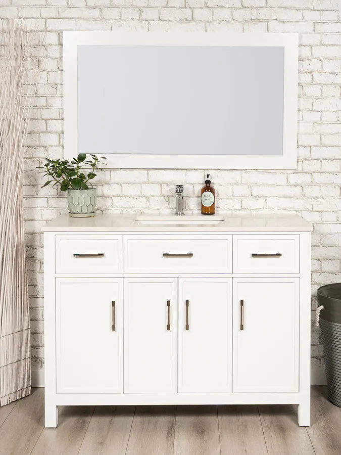 48 Inch Slim Shaker Bathroom Vanity - Style 6148