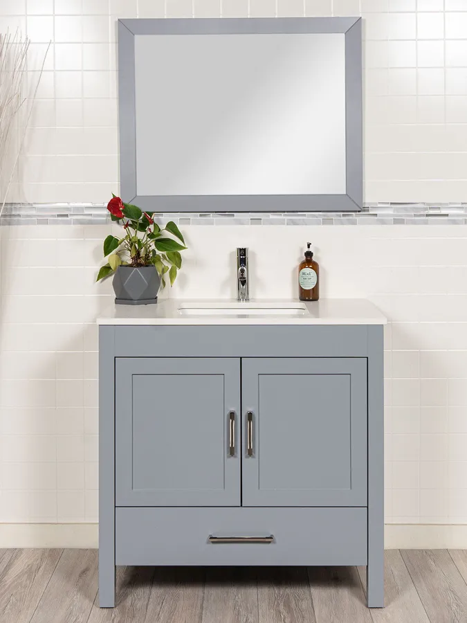 36 inch Vanity with Quartz Counter - Style 7436