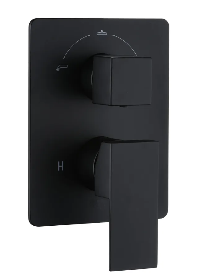 Matte Black 3-Way Diverter Valve