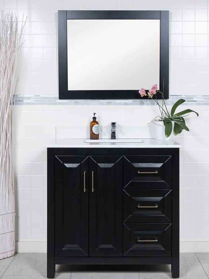 36 inch Vanity with Right Side Drawers - Style 5536