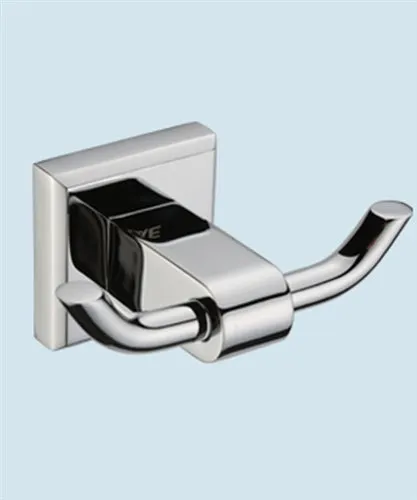 Robe-Towel Double Hook - Chrome