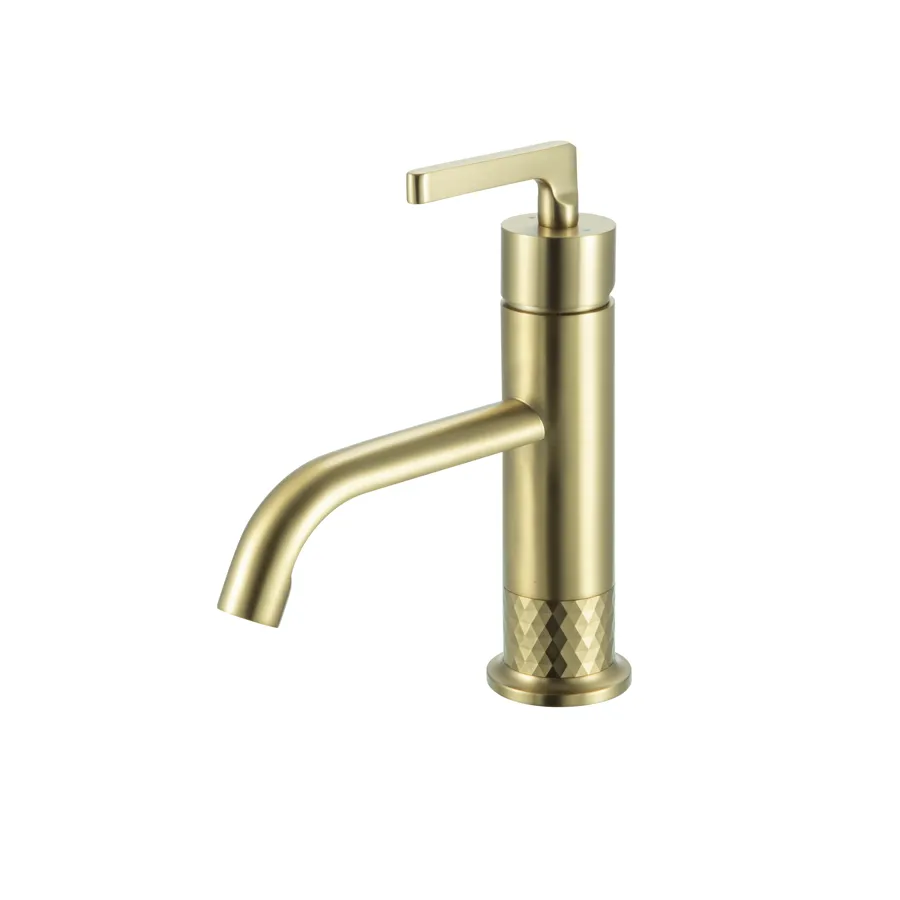 Brushed Gold Basin Faucet