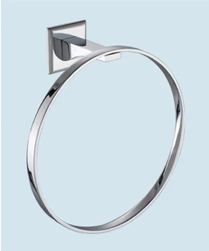 Round Chrome Towel Ring for Hand Towels