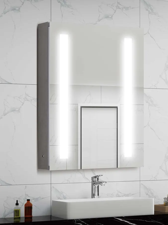 LED Backlit Mirror Medicine Cabinet - 24w x 36h