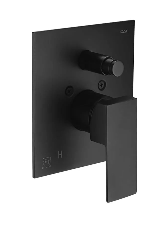 Matte Black Single Lever Controller for Tub and Shower