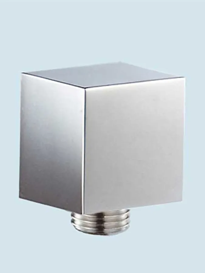 Square Wall Union for Handheld Shower – Chrome