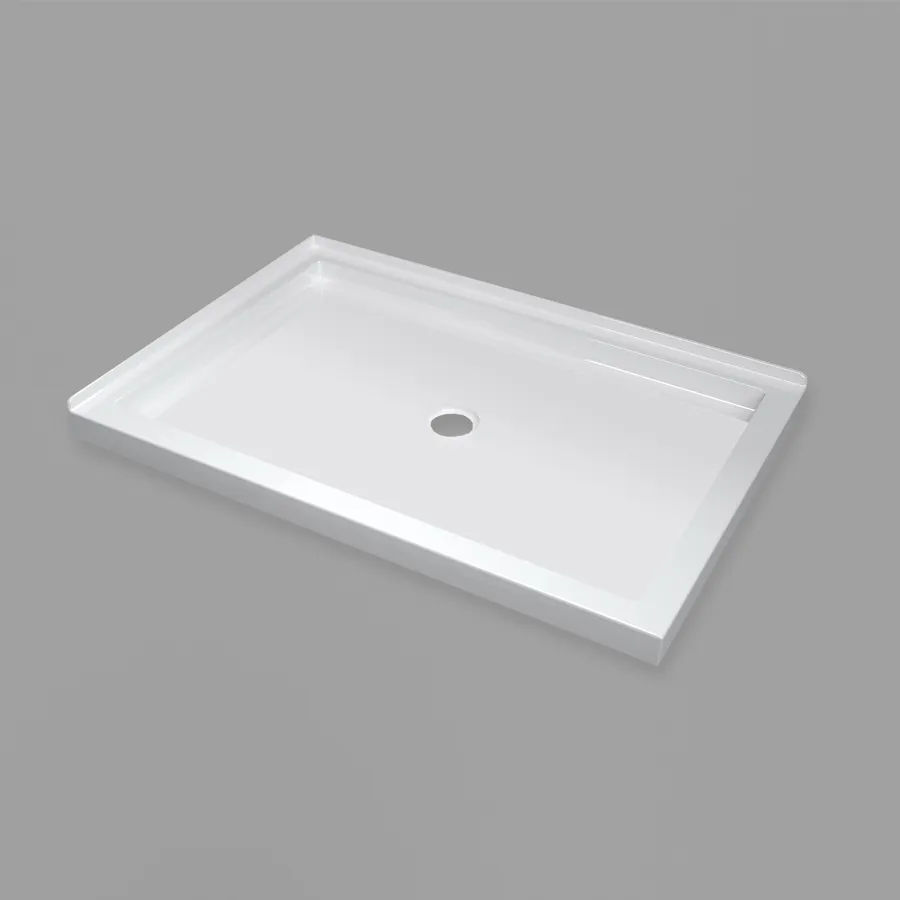 BASE 4832DT-FL(48"Lx32"Wx2-1/2"H)Double Threshold-Front/Left finish Center drain