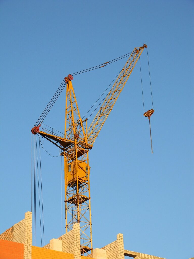 building, construction, lifting crane, jib, multi-storey building, house, home construction, new house, lodging, housing construction, residential construction