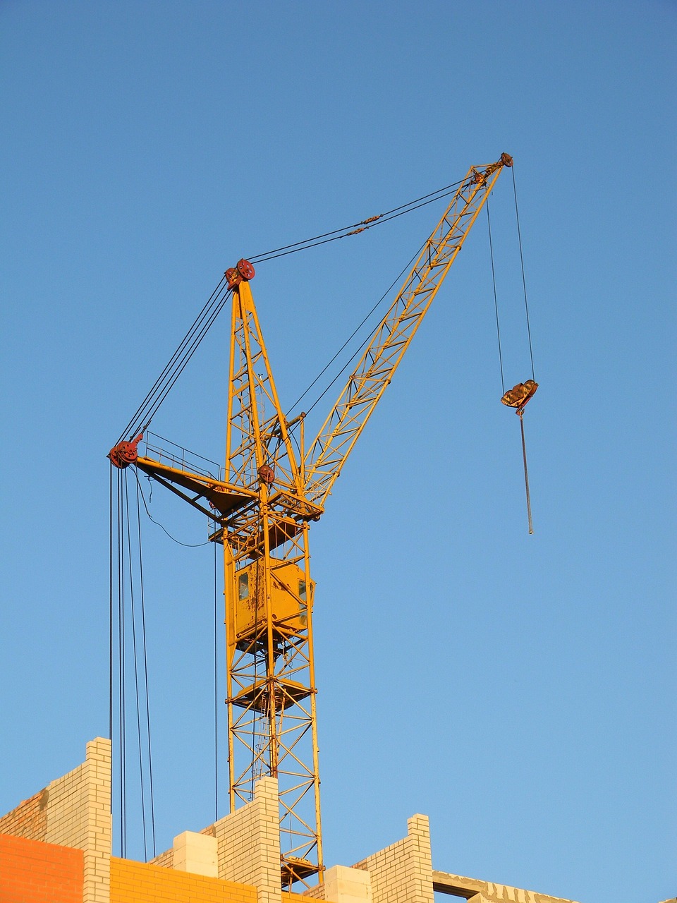 building, construction, lifting crane, jib, multi-storey building, house, home construction, new house, lodging, housing construction, residential construction
