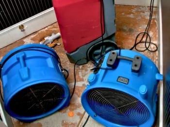 water damage restoration services Burnaby home drying and repair work